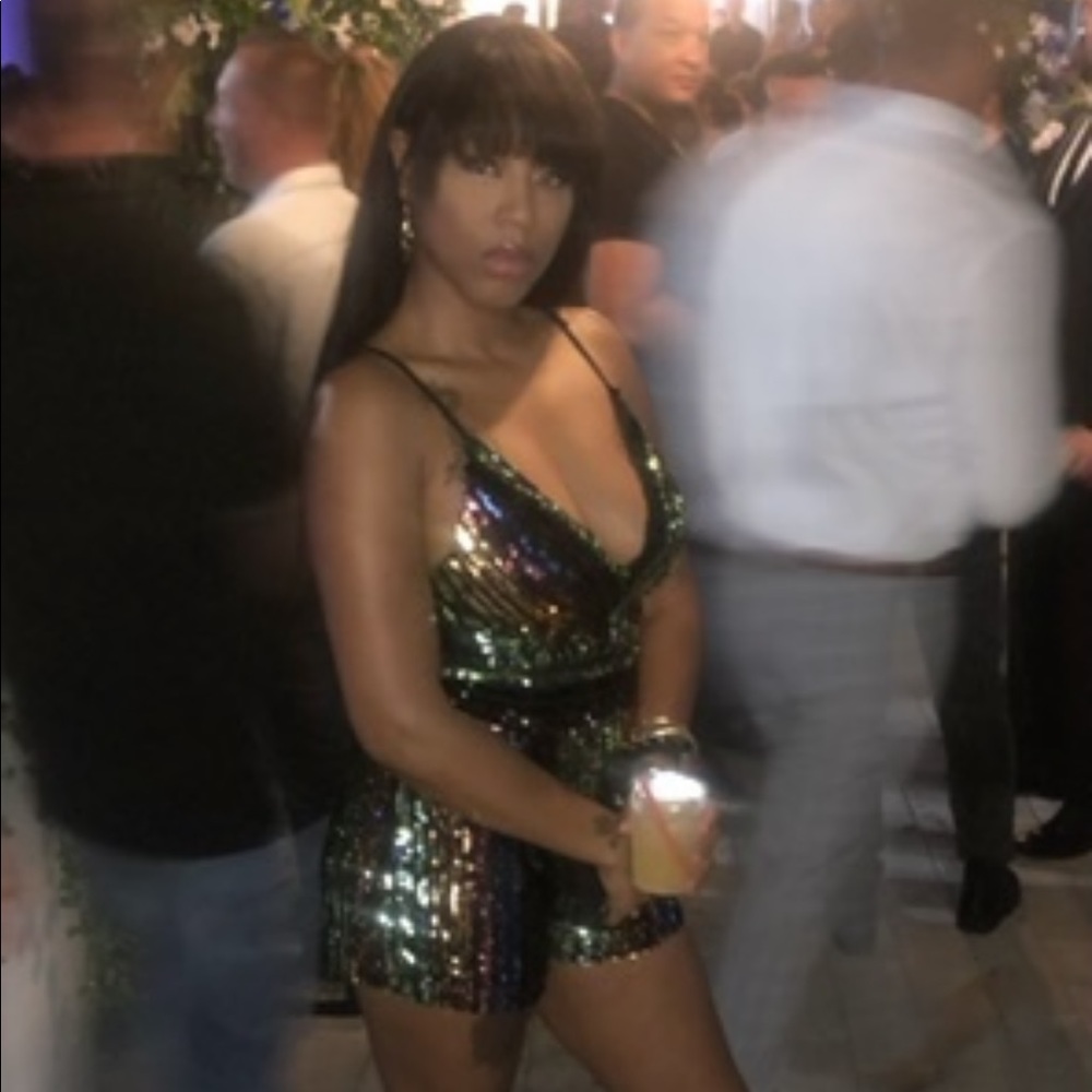 Multi colored sequence romper - Picture 4 of 4